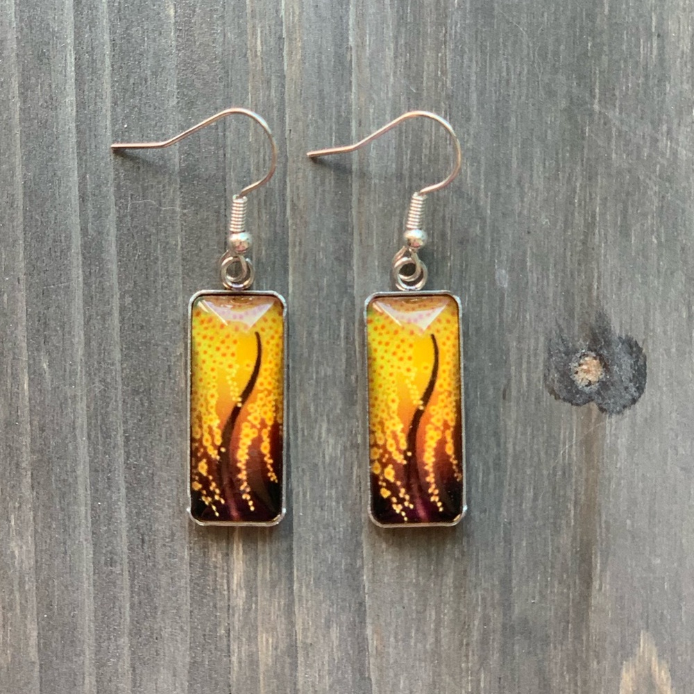 3/$20-Artistic Rectangular Earrings